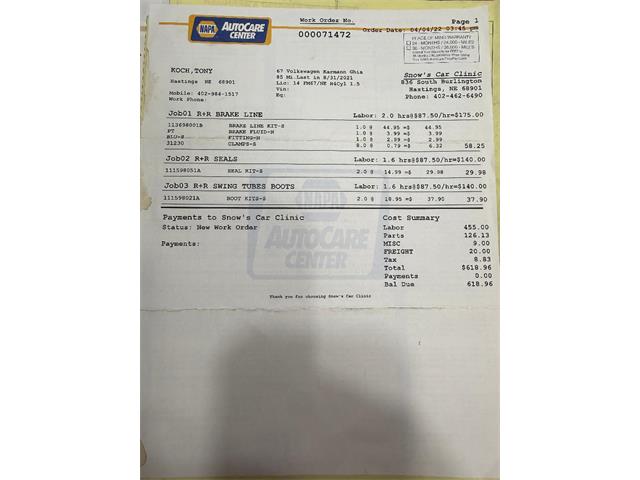 1967 Volkswagen Karmann Ghia (CC-2065701) for sale in Hastings, Nebraska