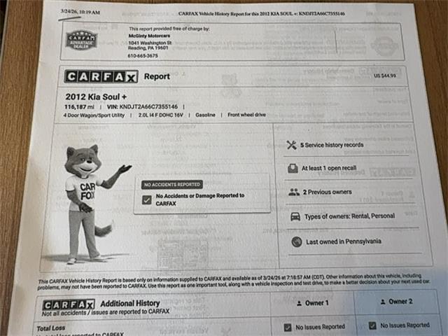 2012 Kia Soul (CC-2065825) for sale in Reading, Pennsylvania