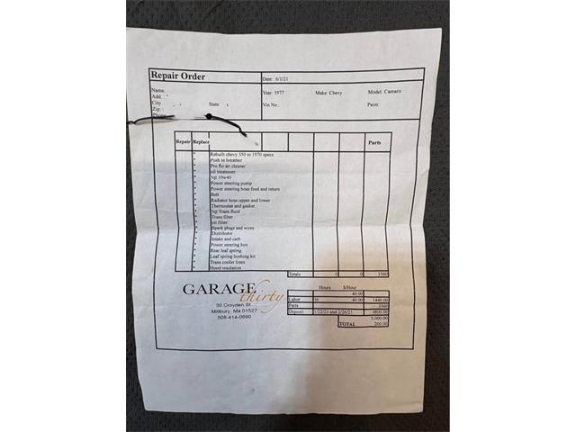 1977 Chevrolet Camaro (CC-2065828) for sale in Malone, New York