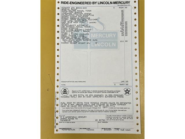 1977 Mercury Monarch (CC-2065886) for sale in Tifton, Georgia