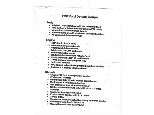 1939 Ford Deluxe (CC-2065992) for sale in Laguna Beach, California