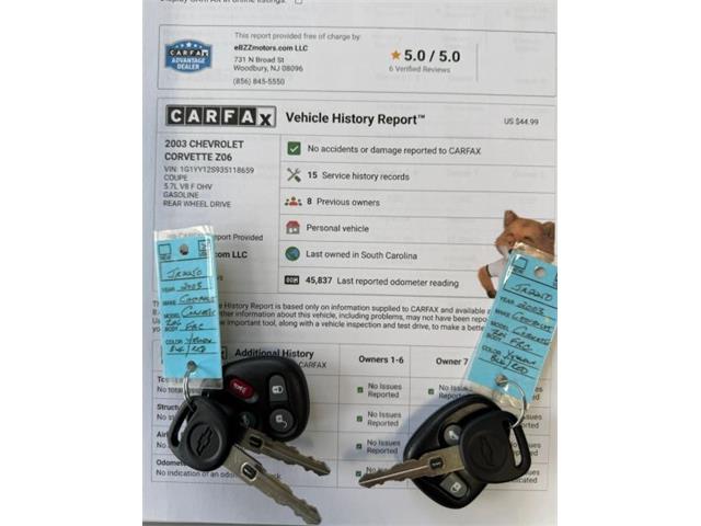 2003 Chevrolet Corvette (CC-2066031) for sale in Woodbury, New Jersey