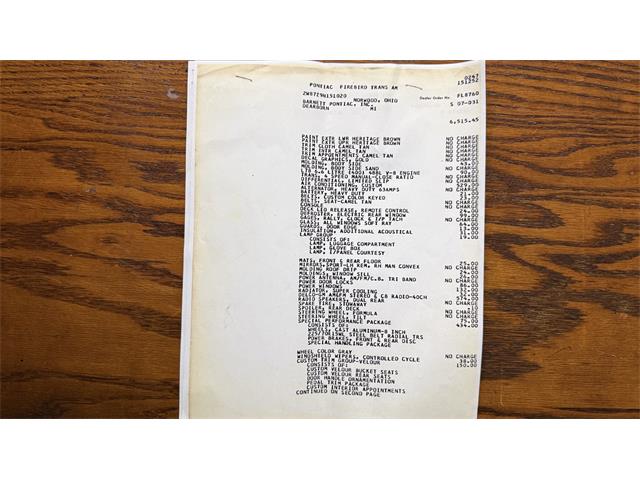 1979 Pontiac Firebird Trans Am (CC-2066164) for sale in Milford, Ohio