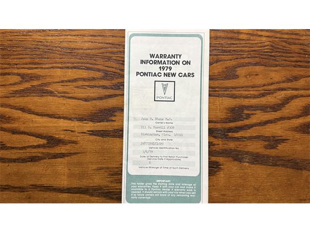 1979 Pontiac Firebird Trans Am (CC-2066164) for sale in Milford, Ohio