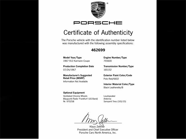 1967 Porsche 912 (CC-2066279) for sale in Sonoma, California