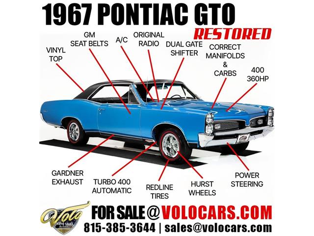 1967 Pontiac GTO (CC-2066310) for sale in Volo, Illinois