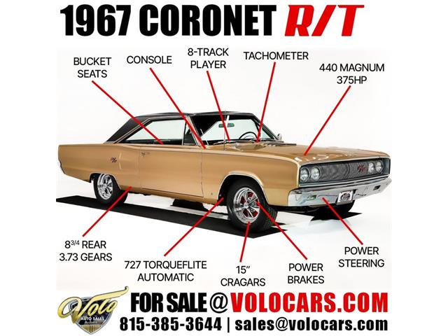 1967 Dodge Coronet (CC-2066312) for sale in Volo, Illinois