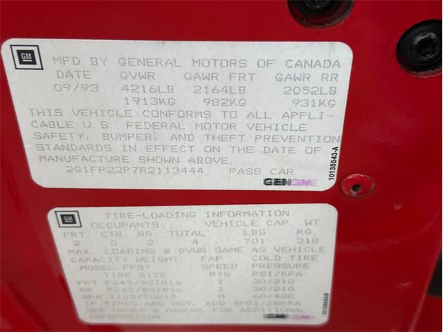 1994 Chevrolet Camaro Z28 (CC-2066366) for sale in West Babylon, New York