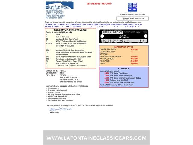 1969 Ford Mustang (CC-2066390) for sale in Milford, Michigan