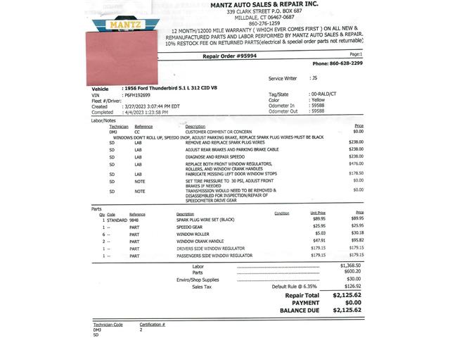 1956 Ford Thunderbird (CC-2066528) for sale in Beverly Hills, California