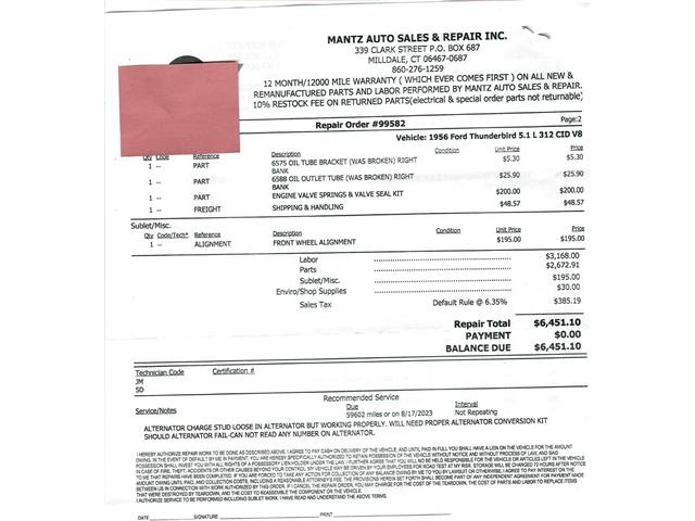 1956 Ford Thunderbird (CC-2066528) for sale in Beverly Hills, California