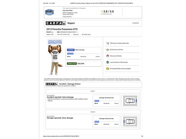 2013 Porsche Panamera (CC-2066681) for sale in Ramsey, Minnesota