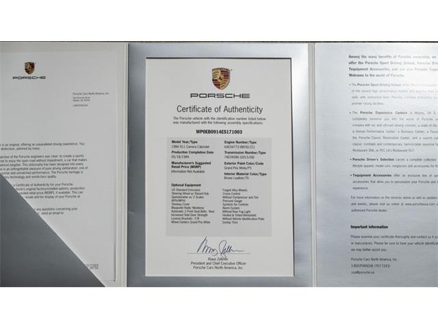 1984 Porsche 911 Carrera Cabriolet (CC-2066693) for sale in Costa Mesa, California