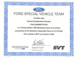 1995 Ford Mustang Cobra (CC-2066756) for sale in Sherman, Texas