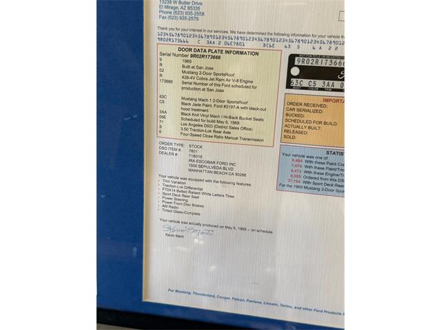 1969 Ford Mustang (CC-2066904) for sale in Murrieta, California