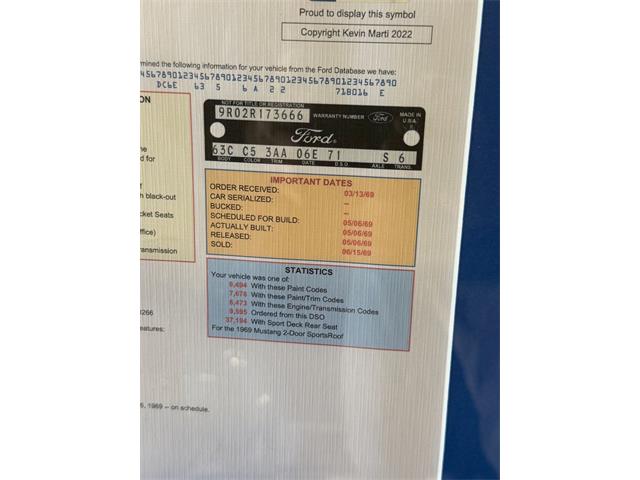 1969 Ford Mustang (CC-2066904) for sale in Murrieta, California