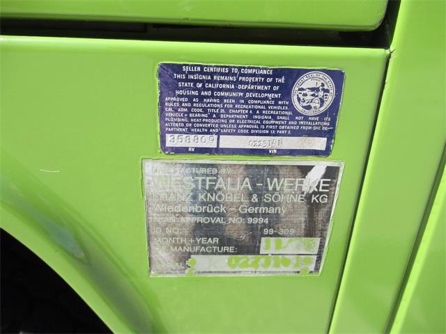 1977 Volkswagen Westfalia Camper (CC-2066976) for sale in Simi Valley, California