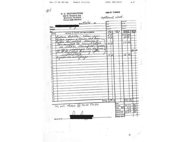 1956 Ford Thunderbird (CC-2067008) for sale in Beverly Hills, California