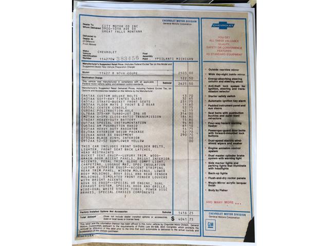 1970 Chevrolet Nova (CC-2067018) for sale in Bradington, Florida