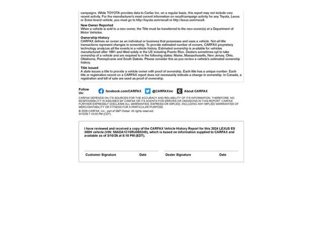 2024 Lexus ES300 (CC-2067278) for sale in Concord, California