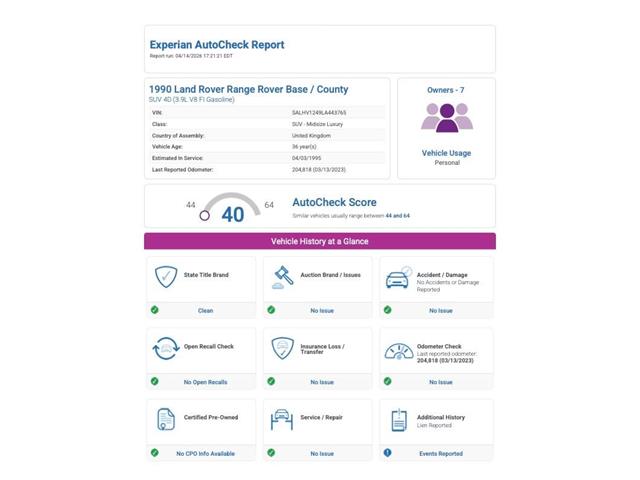 1990 Land Rover Range Rover (CC-2067348) for sale in Denver , Colorado