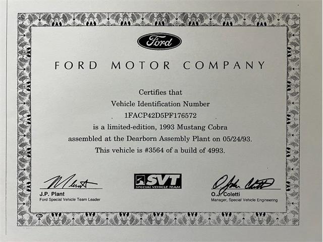 1993 Ford Mustang (CC-2067358) for sale in Morgantown, Pennsylvania