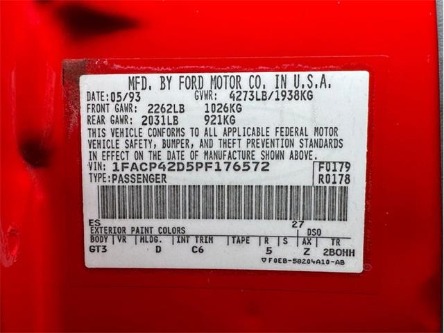 1993 Ford Mustang (CC-2067358) for sale in Morgantown, Pennsylvania