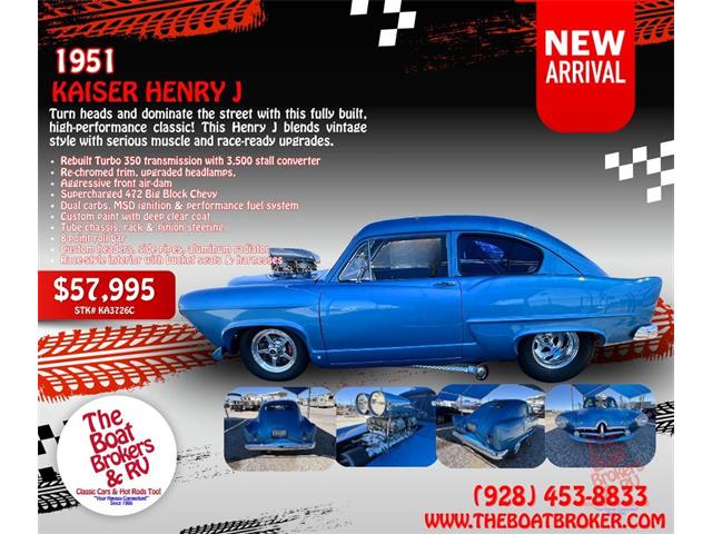 1951 Kaiser Henry J (CC-2067458) for sale in Lake Havasu, Arizona