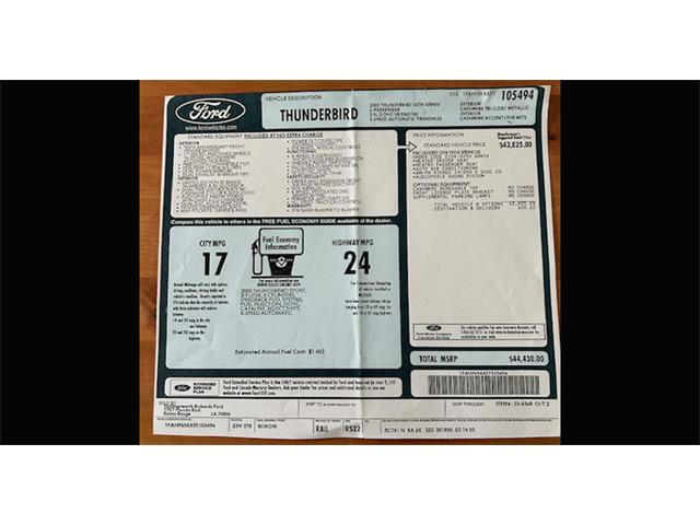 2005 Ford Thunderbird (CC-2067551) for sale in Biloxi, Mississippi