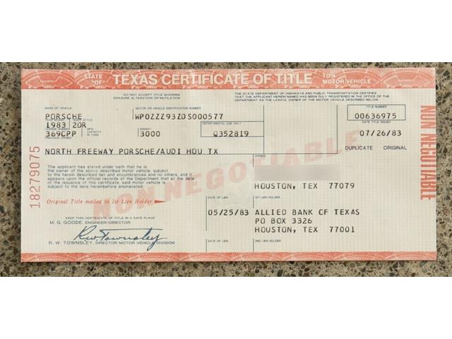 1983 Porsche 911 (CC-2067574) for sale in Pleasanton, California