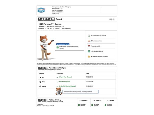 1998 Porsche 911 Carrera (CC-2067609) for sale in St. Louis, Missouri