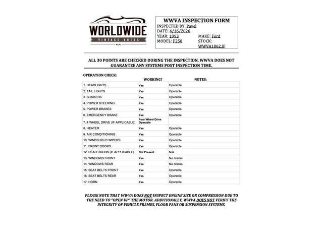 1993 Ford F250 (CC-2067638) for sale in Denver , Colorado