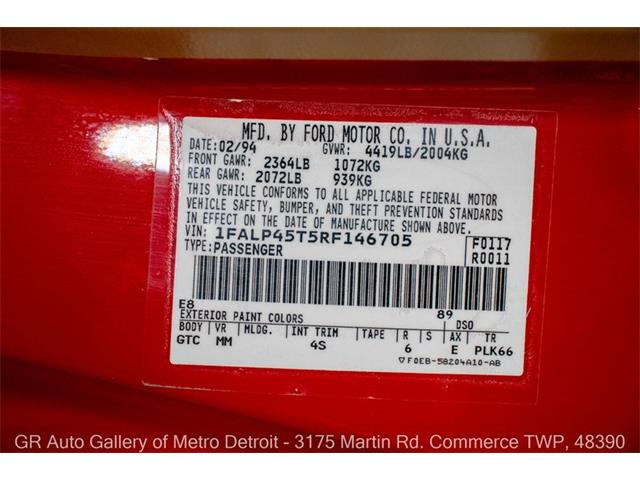 1994 Ford Mustang (CC-2067639) for sale in Kentwood, Michigan