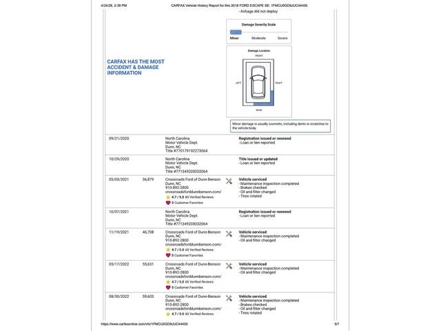 2018 Ford Escape (CC-2067759) for sale in Ramsey, Minnesota