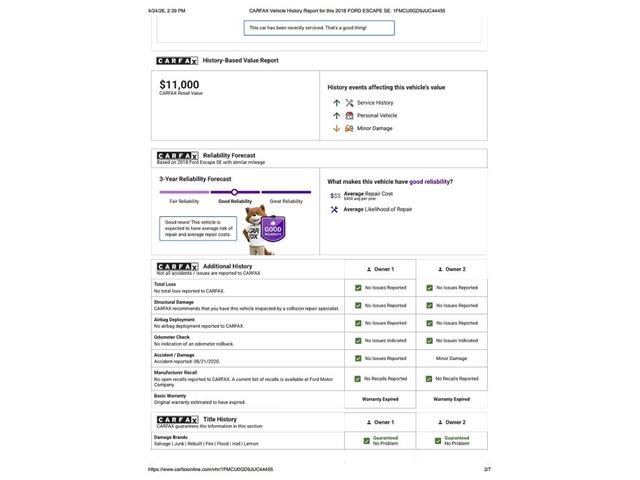 2018 Ford Escape (CC-2067759) for sale in Ramsey, Minnesota