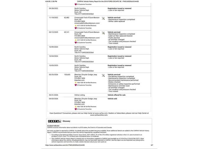 2018 Ford Escape (CC-2067759) for sale in Ramsey, Minnesota