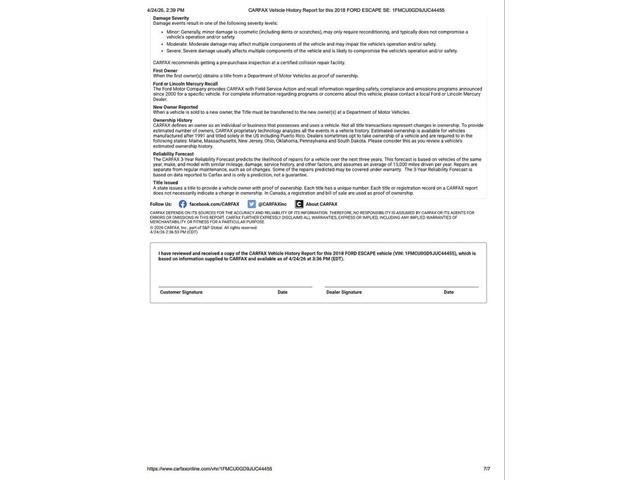 2018 Ford Escape (CC-2067759) for sale in Ramsey, Minnesota