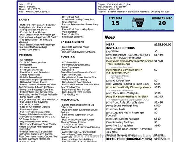 2016 Porsche 911 (CC-2067825) for sale in Las Vegas, Nevada