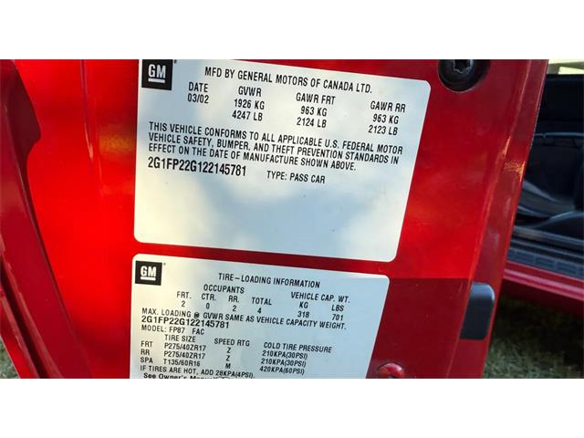 2002 Chevrolet Camaro SS Z28 (CC-2067836) for sale in Biloxi, Mississippi