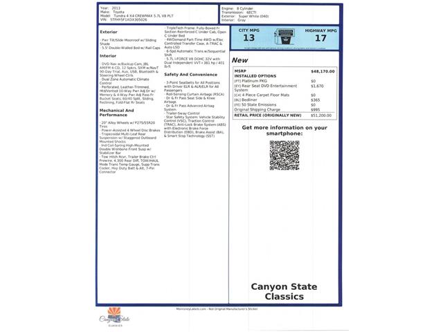 2013 Toyota Tundra (CC-2067983) for sale in Mesa, Arizona