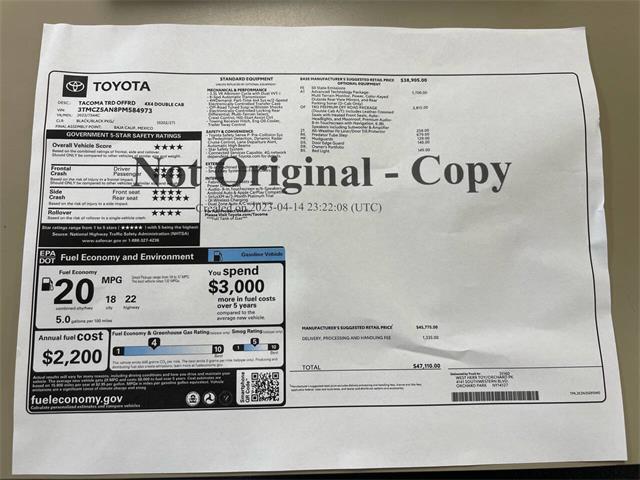 2023 Toyota Tacoma (CC-2067995) for sale in Hilton, New York