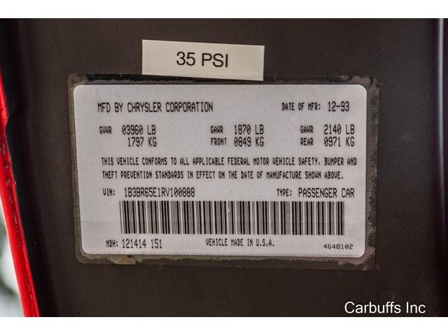 1994 Dodge Viper (CC-2068011) for sale in Concord, California