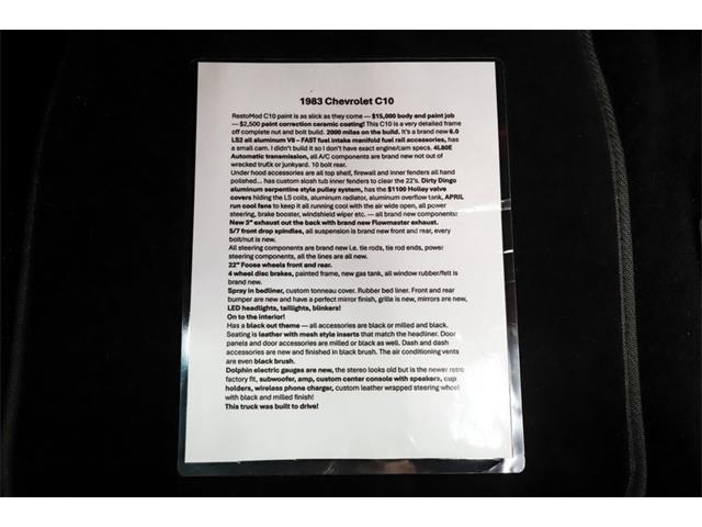 1983 Chevrolet C10 (CC-2068195) for sale in Volo, Illinois
