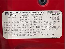 1987 Chevrolet Camaro (CC-2068207) for sale in Depew, New York