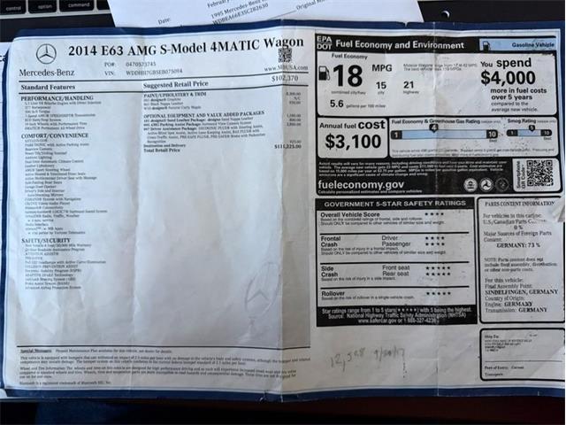 2014 Mercedes-Benz E63 (CC-2068244) for sale in Costa Mesa, California