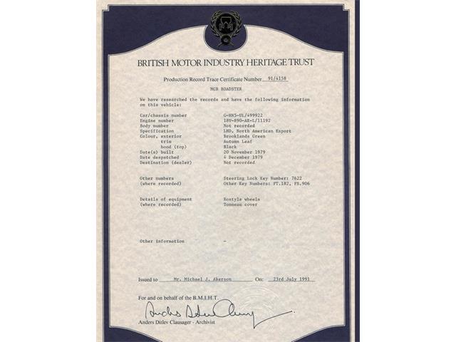 1979 MG MGB (CC-2068381) for sale in Simi Valley, California