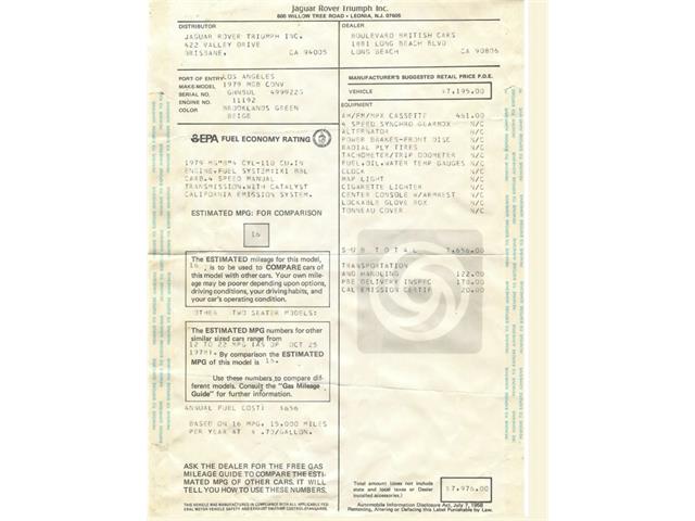 1979 MG MGB (CC-2068381) for sale in Simi Valley, California