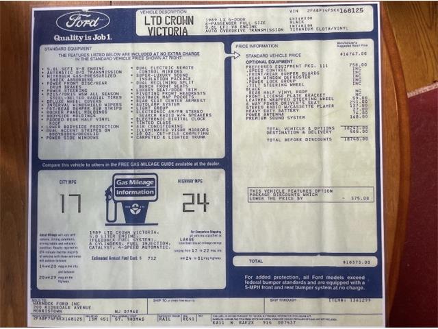 1989 Ford Crown Victoria (CC-2068506) for sale in Reno, Nevada