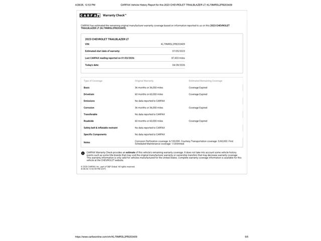 2023 Chevrolet Trailblazer (CC-2068510) for sale in Ramsey, Minnesota