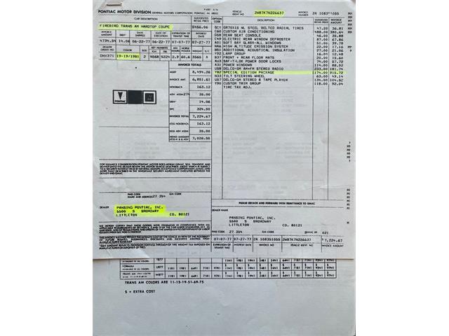 1977 Pontiac Firebird Trans Am (CC-2068555) for sale in Lincoln, Nebraska